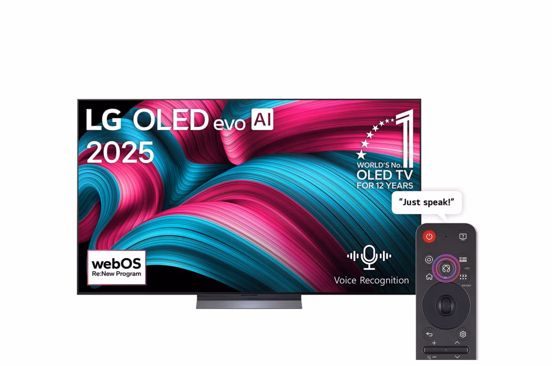 LG 83 inches LG OLED evo AI C5 4K Smart TV with AI Magic Remote Dolby webOS25 OLED83C56LA